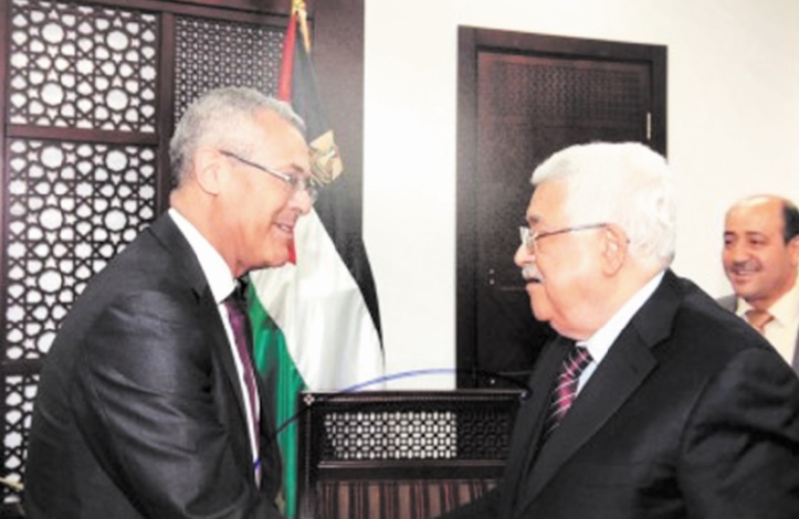 Mahmoud Abbas reçoit Mohamed Benabdelkader à Ramallah