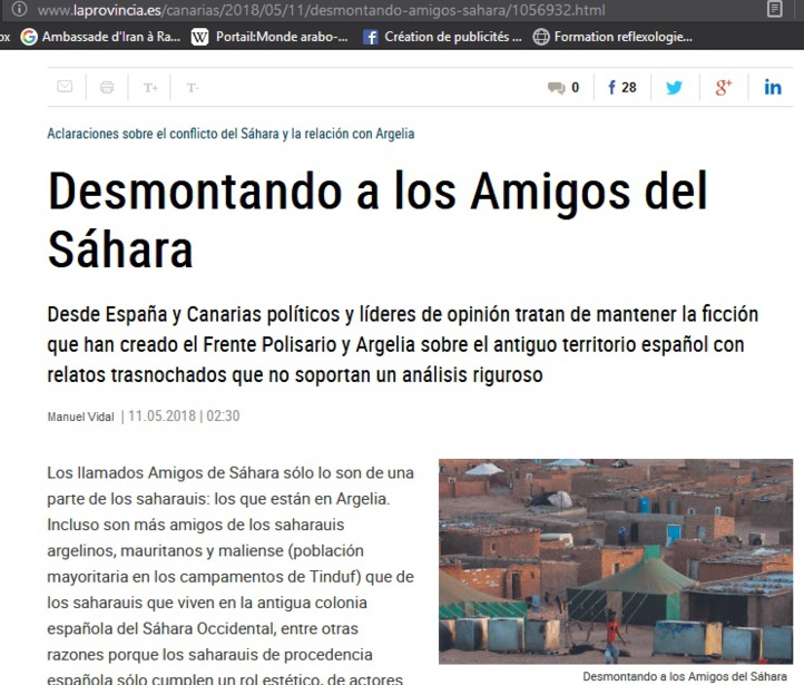 Les mensonges du Polisario mis à nu à Las Palmas Les mensonges du Polisario mis à nu à Las Palmas