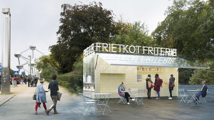 Bruxelles réinvente la baraque à frites Bruxelles réinvente la baraque à frites