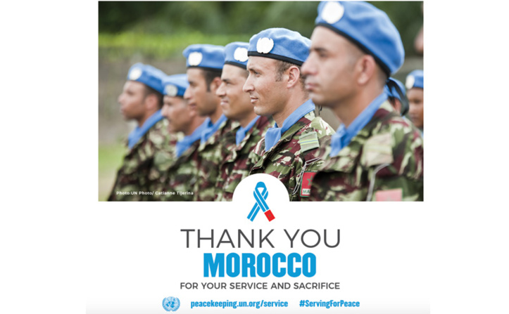 ​Sept Casques bleus marocains honorés