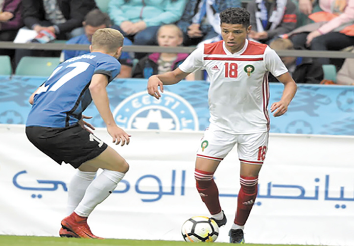 L’association Harit-Ziyech peut s’avérer percutante face à l’Iran. Ph.frmf.ma L’association Harit-Ziyech peut s’avérer percutante face à l’Iran. Ph.frmf.ma