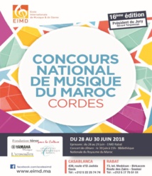 Les instruments à cordes à l’honneur au 16ème Concours national de musique du Maroc
