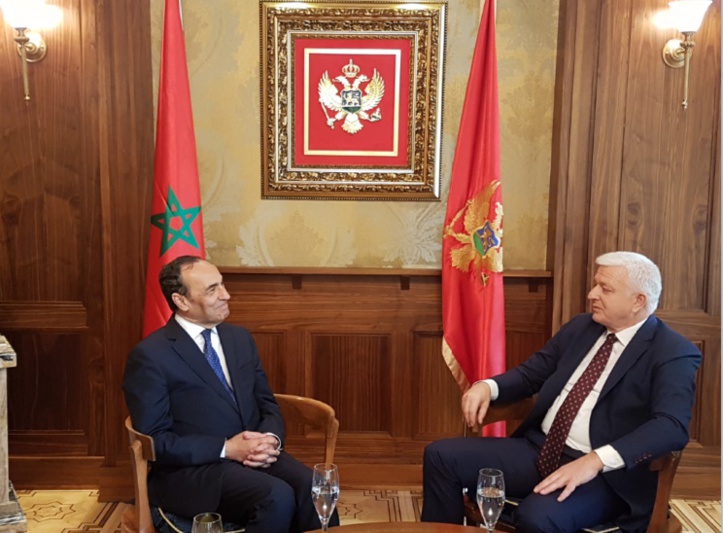 Habib El Malki et Dusco Markovic, chef du gouvernement monténégrin.