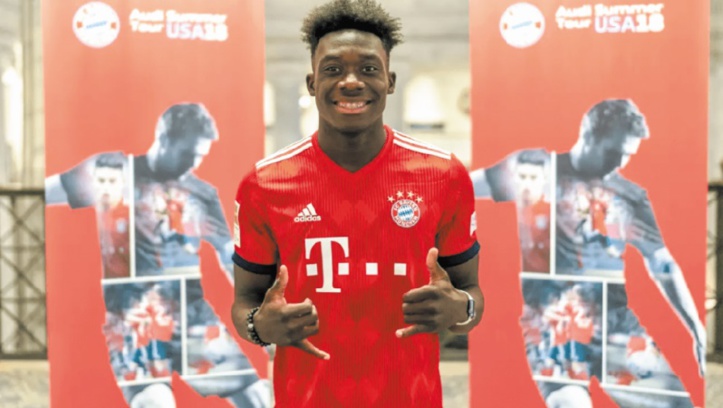 Le jeune prodige Alphonso Davies future star du Bayern Le jeune prodige Alphonso Davies future star du Bayern