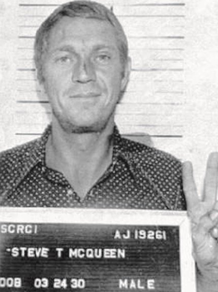Quand les stars se font tirer le portrait en prison !  Steve McQueen Quand les stars se font tirer le portrait en prison !  Steve McQueen