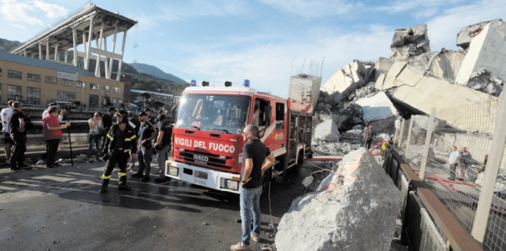 Au moins 38 morts dans la catastrophe de Gênes