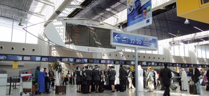Accroissement du trafic passagers au niveau des aéroports du Maroc