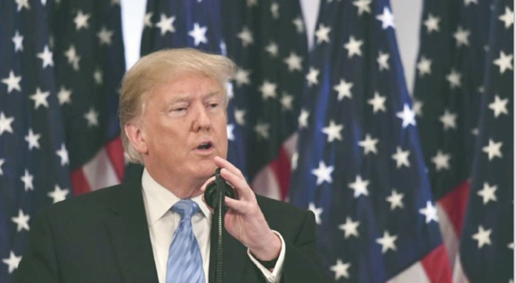 Trump se dit favorable à la solution à deux Etats palestinien et israélien Trump se dit favorable à la solution à deux Etats palestinien et israélien