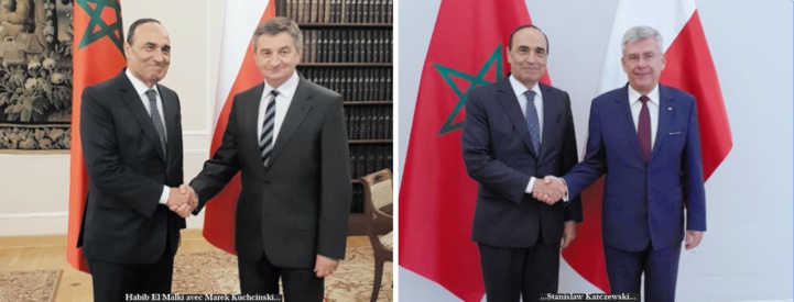 Habib El Malki s'entretient avec les présidents de la Diète et du Sénat polonais Habib El Malki s'entretient avec les présidents de la Diète et du Sénat polonais