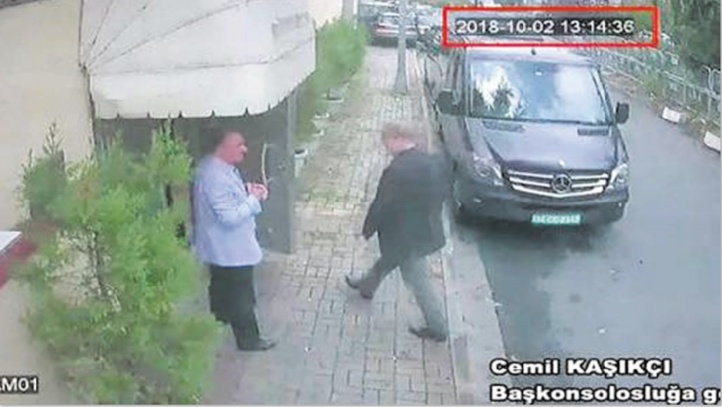 Une télévision diffuse des images de vidéosurveillance sur la disparition de Khoshaggi Une télévision diffuse des images de vidéosurveillance sur la disparition de Khoshaggi