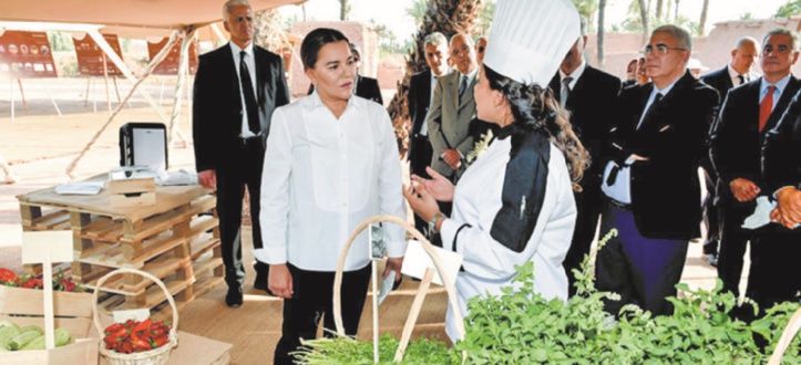 S.A.R la Princesse Lalla Hasnaa visite des projets de développement de la Palmeraie de Marrakech S.A.R la Princesse Lalla Hasnaa visite des projets de développement de la Palmeraie de Marrakech