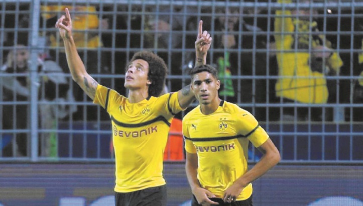 Auteur de trois passes décisives, Achraf Hakimi confirme au fil des matches avec Dortmund. Auteur de trois passes décisives, Achraf Hakimi confirme au fil des matches avec Dortmund.
