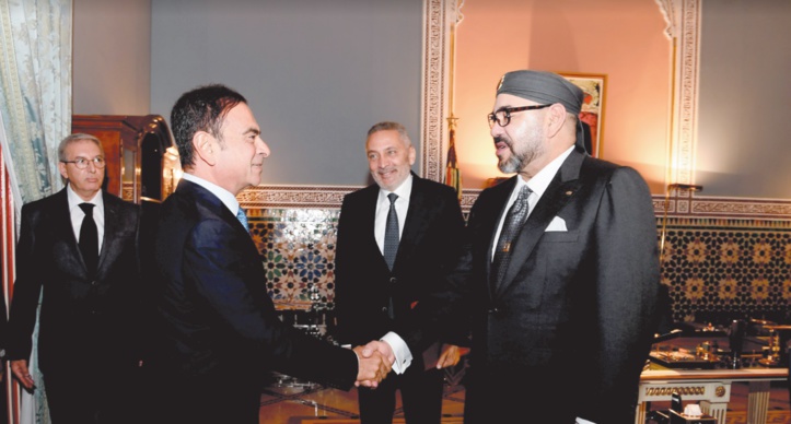 Le Souverain reçoit le PDG du groupe Renault Le Souverain reçoit le PDG du groupe Renault