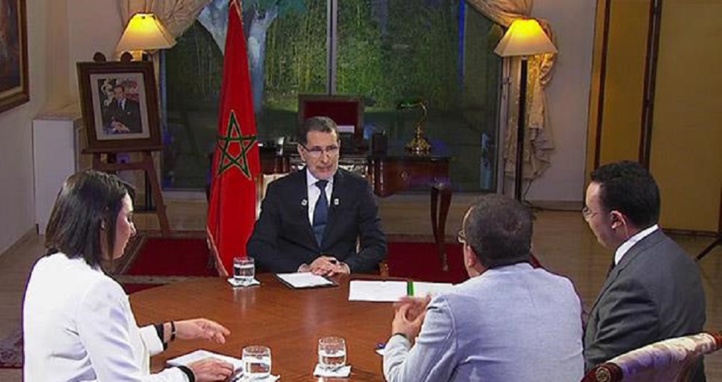 Saad Dine El Otmani fait le tour de l’actualité sur Médi 1 TV et Al Aoula
