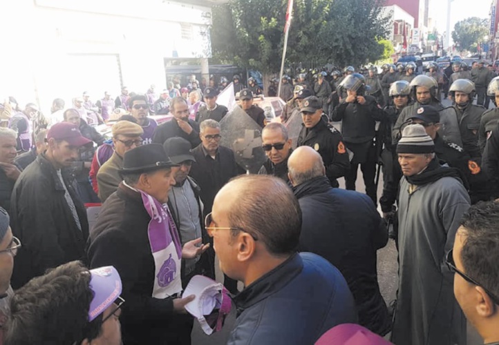 La FDT dénonce l’interdiction de sa marche de protestation à Khouribga La FDT dénonce l’interdiction de sa marche de protestation à Khouribga