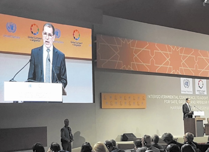 Dans un message à la Conférence intergouvernementale sur la migration Dans un message à la Conférence intergouvernementale sur la migration