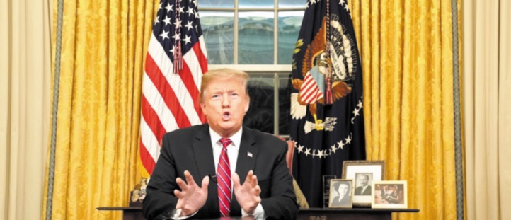 Trump défend le mur sur un ton solennel mais reste inflexible Trump défend le mur sur un ton solennel mais reste inflexible