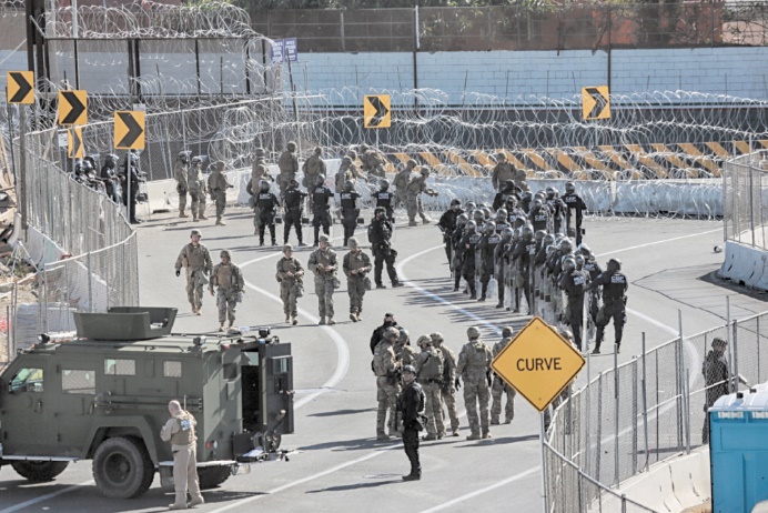 Des soldats américains à la frontière avec le Mexique jusqu'en septembre Des soldats américains à la frontière avec le Mexique jusqu'en septembre