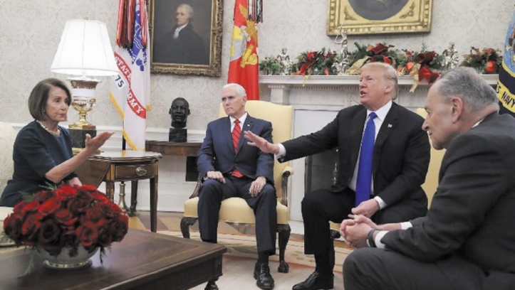 Trump et Pelosi à couteaux tirés autour du "shutdown" Trump et Pelosi à couteaux tirés autour du "shutdown"