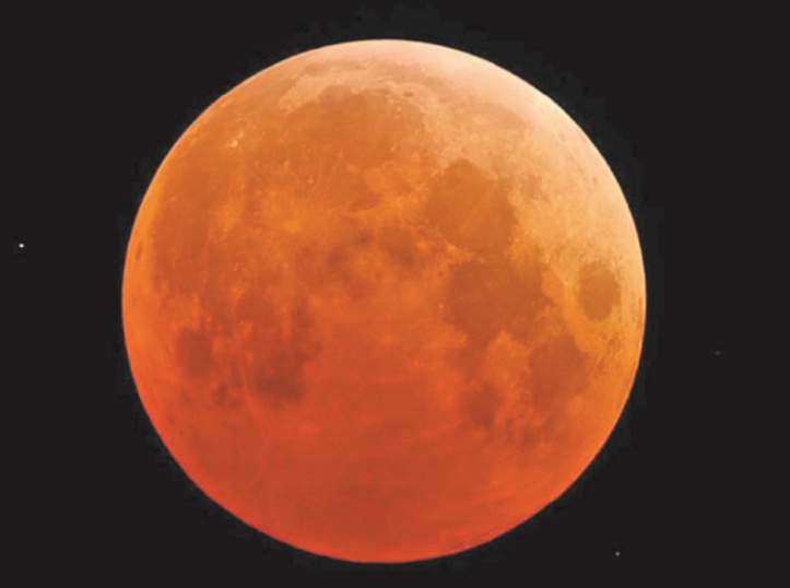 La “Super lune de sang’’ s’invite chez nous