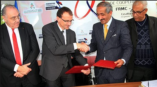 Accord de jumelage et de coopération entre les fédérations de cyclisme marocaine et française Accord de jumelage et de coopération entre les fédérations de cyclisme marocaine et française
