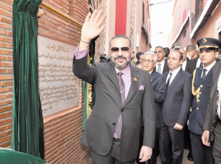 S.M le Roi inaugure deux projets solidaires à Marrakech S.M le Roi inaugure deux projets solidaires à Marrakech