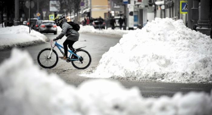 A Moscou, le déneigement ne manque pas de sel