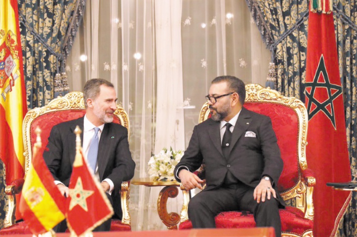 Entretiens entre S.M Mohammed VI et S.M Felipe VI lors de la dernière visite du Souverain espagnol au Maroc. Entretiens entre S.M Mohammed VI et S.M Felipe VI lors de la dernière visite du Souverain espagnol au Maroc.