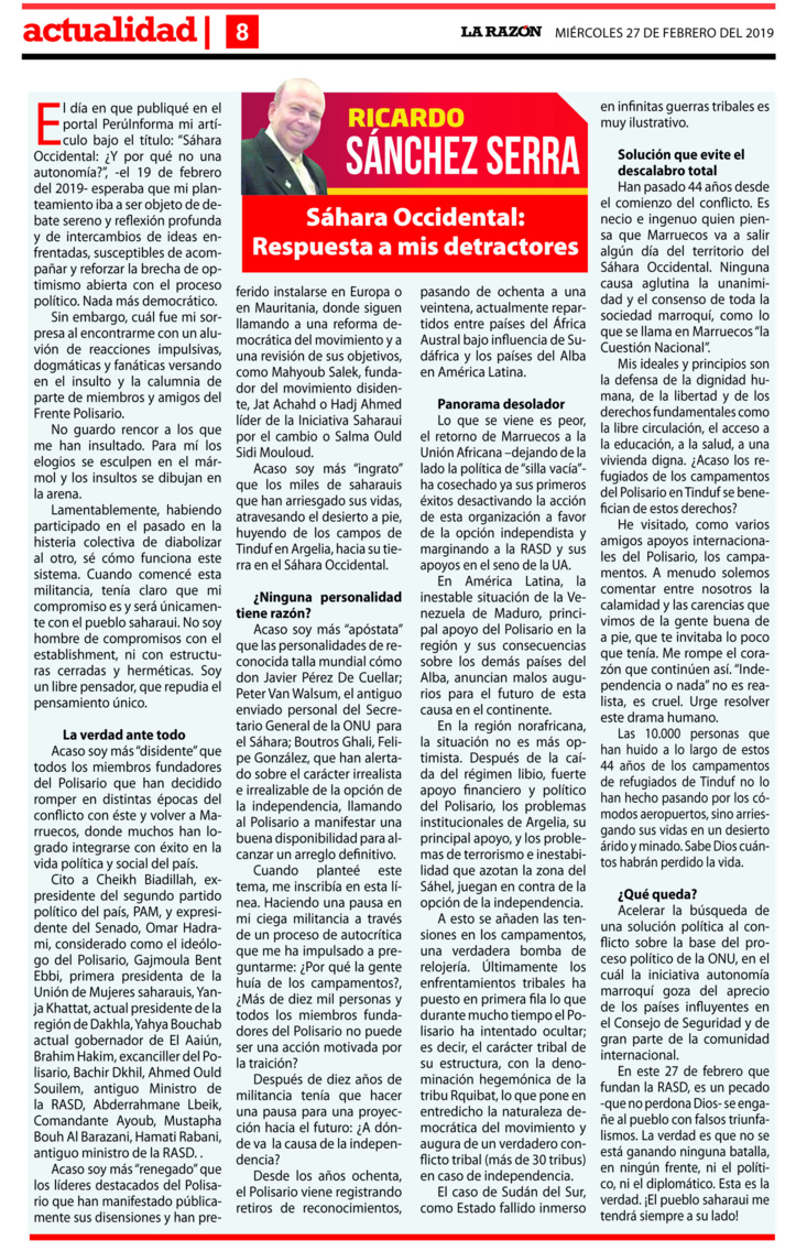 Les anciens amis du Polisario lui tournent le dos les uns après les autres Les anciens amis du Polisario lui tournent le dos les uns après les autres