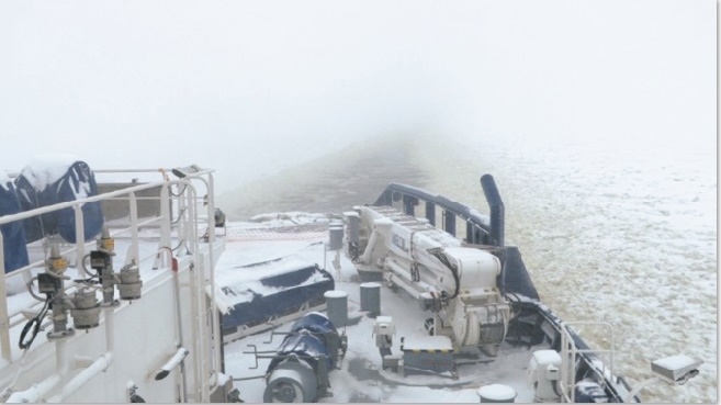 En Finlande, un monstre d’acier au gaz naturel pour fendre la glace En Finlande, un monstre d’acier au gaz naturel pour fendre la glace