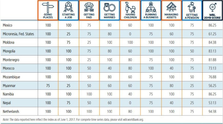 L’inclusion économique des femmes à la traîne dans la région MENA L’inclusion économique des femmes à la traîne dans la région MENA