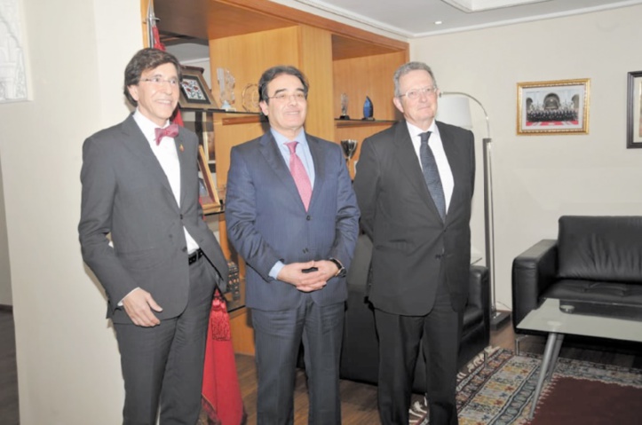 Abdelkrim Benatiq reçoit le président du Parti socialiste belge Abdelkrim Benatiq reçoit le président du Parti socialiste belge