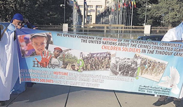 Sit-in à Genève pour dénoncer les crimes commis dans les camps de Tindouf