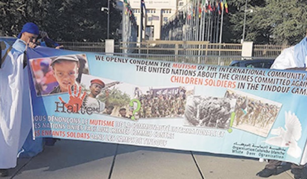 Sit-in à Genève pour dénoncer les crimes commis dans les camps de Tindouf Sit-in à Genève pour dénoncer les crimes commis dans les camps de Tindouf