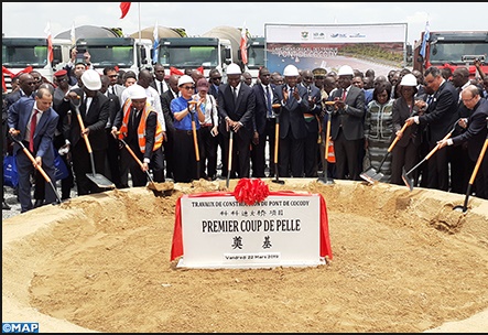 Lancement des travaux de construction d'un pont à haubans à Abidjan