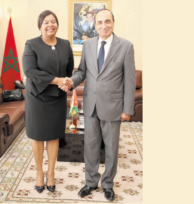 Habib El Malki reçoit la ministre des Affaires étrangères de Sao Tomé-et-Principe Habib El Malki reçoit la ministre des Affaires étrangères de Sao Tomé-et-Principe