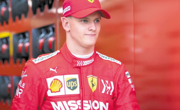 Mick Schumacher dans les roues de son père Mick Schumacher dans les roues de son père