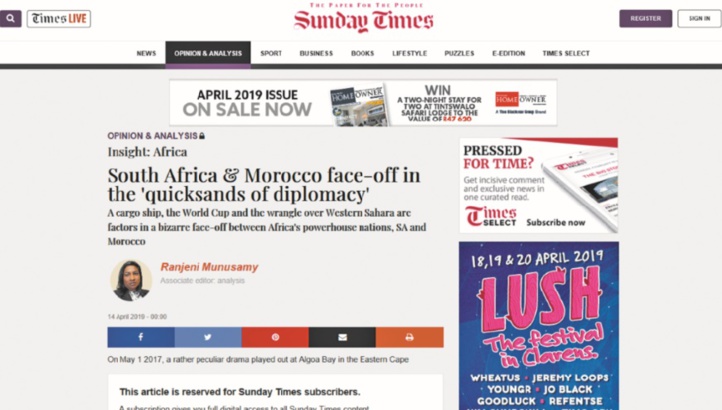 Nasser Bourita : Le Maroc et l’Afrique du Sud doivent travailler ensemble pour développer un modèle de coopération interafricaine Nasser Bourita : Le Maroc et l’Afrique du Sud doivent travailler ensemble pour développer un modèle de coopération interafricaine