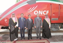 S.M le Roi, le Président Sarkozy et S.A.R le Prince Megrin Ben Abdulaziz Al Saoud lancent les travaux : Le TGV prend son départ S.M le Roi, le Président Sarkozy et S.A.R le Prince Megrin Ben Abdulaziz Al Saoud lancent les travaux : Le TGV prend son départ