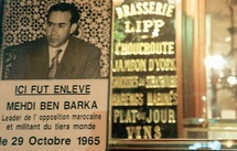 46ème anniversaire de la disparition de Mehdi Ben Barka : Rassemblement devant la Brasserie Lipp à Paris 46ème anniversaire de la disparition de Mehdi Ben Barka : Rassemblement devant la Brasserie Lipp à Paris