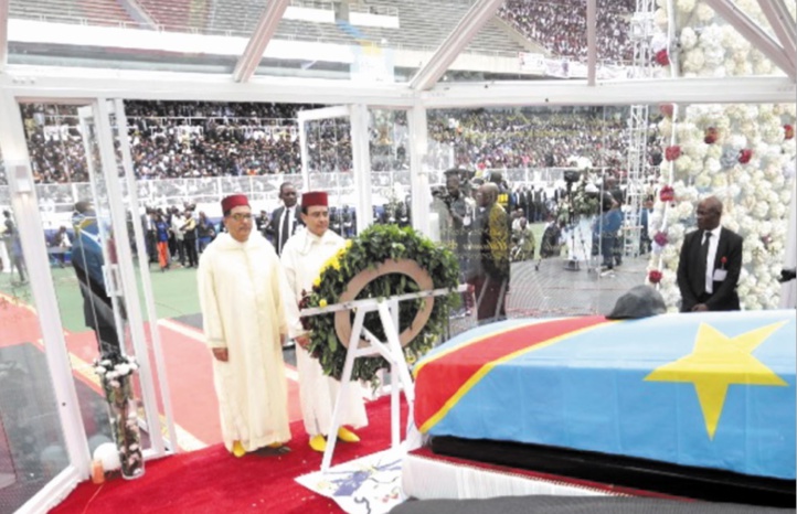 S.M le Roi représenté par Abdelkrim Benatiq aux obsèques d'Etienne Tshisekedi S.M le Roi représenté par Abdelkrim Benatiq aux obsèques d'Etienne Tshisekedi