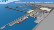 La première phase du nouveau chantier naval de Casablanca en cours d'achèvement