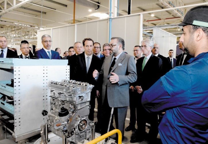 S.M le Roi préside la cérémonie d'inauguration de l'écosystème du Groupe PSA au Maroc