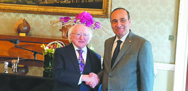 Le Président irlandais exprime son soutien au processus  onusien pour le règlement de la question du Sahara marocain Le Président irlandais exprime son soutien au processus  onusien pour le règlement de la question du Sahara marocain