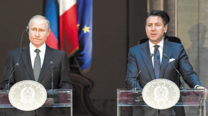 En visite en Italie, Poutine prône des relations avec l'UE sans sanctions En visite en Italie, Poutine prône des relations avec l'UE sans sanctions