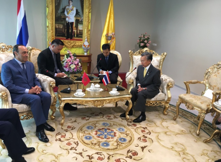 Habib El Malki et Chuan Leekpai. Habib El Malki et Chuan Leekpai.