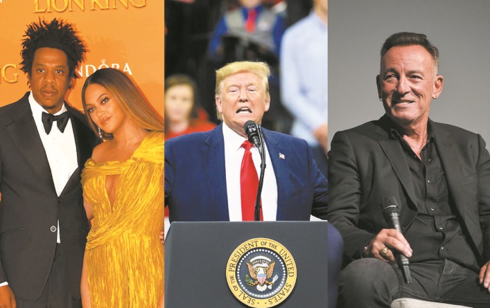 Quand Donald Trump s’en prend à Bruce Springsteen et Beyoncé