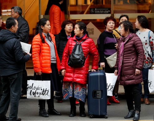 Les touristes chinois et américains les plus dépensiers en shopping à Paris Les touristes chinois et américains les plus dépensiers en shopping à Paris