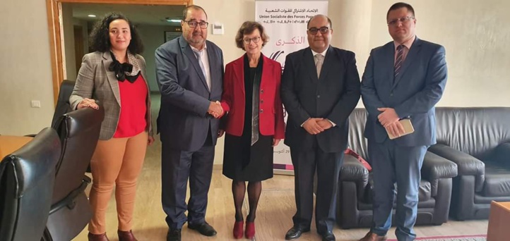 Le Premier secrétaire s’entretient avec l’ambassadrice de l’UE au Maroc Le Premier secrétaire s’entretient avec l’ambassadrice de l’UE au Maroc