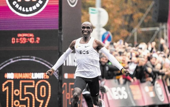 Spécial fin d'année : Kipchoge brise le mythe des 2h